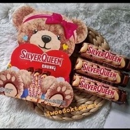 IWD Coklat Silverqueen Beruang Bear Love Chunky Chocolate Buy 2 get 1 free Bar Silverquen kemasan Be