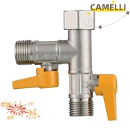 CAMELLI5Q Shower Diverter Valve, Brass G1/2" Water Diverter, Durable Shut- Valve Showerhead and Show
