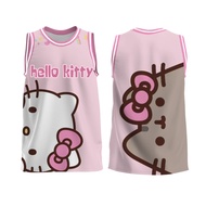HELLO KITTY PATTERN OUTDOOR SPORTS BASKETBALL JERSEY