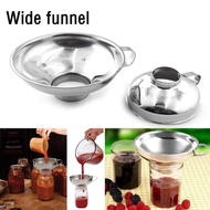1PC Canning Funnel Stainless Steel Wide Mouth Canning Funnel Hopper Filter Leak Wide-Mouth Can