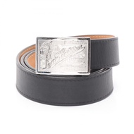 【二手】路易威登 (Louis LOUIS VUITTON)牛仔褲帶，Ceinture Jeans M6812，黑色皮革，LV Ceinture Jeans 皮帶，男士，二手 B