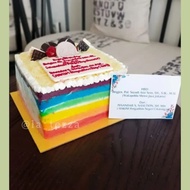 rainbow cake  - 20x20