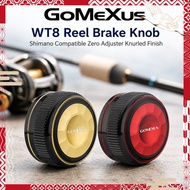 GoMeXus WT8 Reel Brake Knob Shimano Compatible Zero Adjuster Knurled Finish