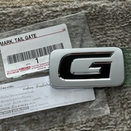 Genuine G Logo VIGO REVO FORTUNER Rear Cover Letter Chrome Color Size 6.5x3.7cm (CY-75459-0K011)