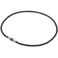 Rakuwa 磁性鈦金屬項鍊 黑色 50 厘米