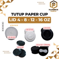 Hot Paper Cup LID Flat Paper Cup LID/ Hot Coffee Cup LID/ 12oz 16oz 22oz
