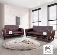 [FREE INSTALLATION] [HOMEE] 2 + 3 SEATER SOFA (PVC) / SOFA MURAH PVC