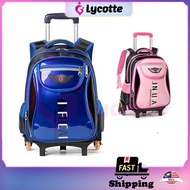 LYCOTTEᵐʸ 6-Wheel Kid Children Trolley School Bag Backpack Beg Sekolah Trolley Bag Ladder Climbing 6