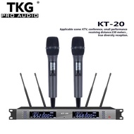 TKG KT-20 handhold headset lavalier wireless microphone system professional wireless microphone for karaoke