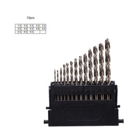 Drillpro เกลียว HSS M42 Set Mata Bor 3ขอบหัว8% ดอกสว่านโคบอลต์สูงสำหรับสแตนเลสสว่ายเจาะไม้และโลหะ-ชุ