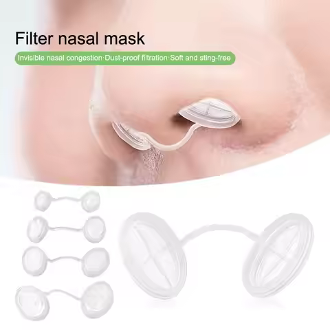 4/10Pcs 4 Sizes Invisible Disposable Nose Filters Anti Dust Smog Nasal Plugs For Outdoor Hay Fever A