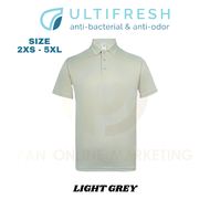2XS - 7XL Polo T Shirt Men Short Sleeve Uniform Collar for man Ultifresh UDF05 1.0 Microfiber Polyes