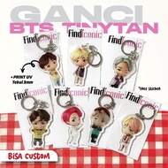 GANTUNGAN Bts BT21 KEYCHAIN/ BTS CHIBI KEYCHAIN/ BTS CHIBI KEYCHAIN/ CUSTOM ACRYLIC CHAIN