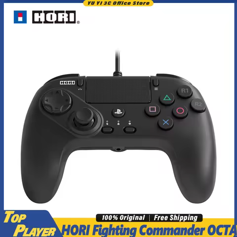 HORI Fighting Commander OCTA Wired Controller for PS5 PS4 PC 6 Button Layout Fightpad Microswitch Sw
