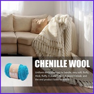 Chenille Yarn For Crocheting Fuzzy Chenille Thick Yarn Polyester Wool Balls For Crafting Multiple Us