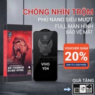 Vivo Y04 tempered anti-peeping Cow case full screen | Screen protector for Vivo