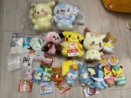 Pokémon pokemon 寶可夢 寵物小精靈 公仔 鎖匙扣 一番賞 中古 比卡超 波加曼 謎擬Q 水伊貝 百變怪 來電汪 doll pokepeace in ball
