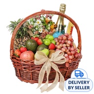 FNP Hari Raya - Fruits Basket with Flowers & Juice