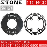 Stone Round Bike Chainring 110BCD for Shimano FC-5800 6800 4700 9000 34T To 60T Road Bike Chainwheel