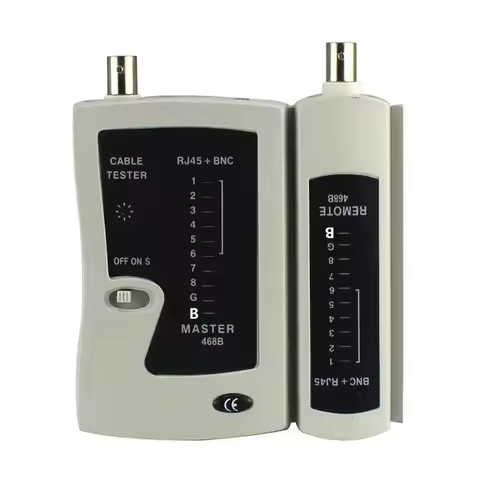 OULLX BNC Coaxial RJ45 Cable Lan Tester Network Tester Cat5 Cat 6 Cat7 UTP Networking Tool Network R