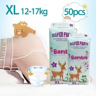 [Bambie]Baby diapers pull-ups Pants/ Pampers Diaper/diapers-XL(50pcs)