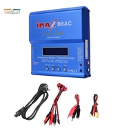 For  B6AC 80W RC Balance Charger+ Cable Digital Li-Ion LiFe Nimh Nicd PB Lipo Battery Discharger EU 