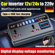 【Voltage monitoring】12v/24v-220v car inverter 12v to 220v charger USB Tape-c fast charging car charg