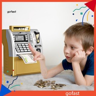 GOF Kids Atm Machine Toy Pretend Play Atm Machine Kids Atm Piggy Bank Toy with Card – Electronic Cas