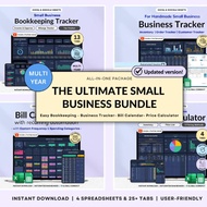 Small Business Spreadsheet Bundle Google Sheets Business Bookkeeping Inventory Management Excel Orde