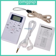 OMG Portable Mini Digital Stereo LCD Frequency Modulation Digital Signal FM Radio