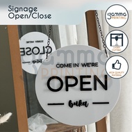 Acrylic Signage Open Close Acrylic Board/ Embossed Open Close Shop Sign