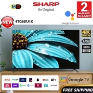 [FREE SHIPPING] SHARP 65Inch 4K Google TV UHD 4TC65FJ1X | Game Low Latency | ALLM VRR | YOUTUBE 65" 