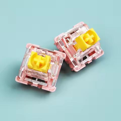 FEKER Aqua Yellow Axis Rini Keyboard switch Keyboard Axis Hot Swap Custom Lubrication switch
