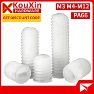 hex socket flat tip headless grub screw allen key set bolt skru soket elenkey alenkey nylon M3/M4/M5