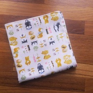 日本純棉手帕 = 柴柴的和風點心店 = 米白 (共4色)