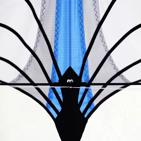 New Arrive Professional Dual Line Stunt Kite Good Flying 48 Inch Blue 1.2m Kite DIY Multi Style Spor