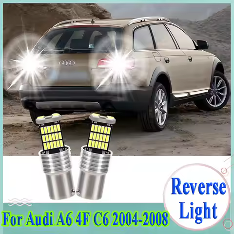 2PCS 1156 BA15S Canbus Car LED Reverse Light 6000K Plug and Play Car Light For Audi A6 4F C6 2004-20