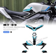MT 09 2025 Accessories Motorcycle 3D Resin Stickers Tank Pad Protection Kit For MT-09 2025 Ice Storm