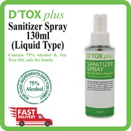 D'TOX plus Hand Sanitizer Spray 130ml 【75% Alcohol】