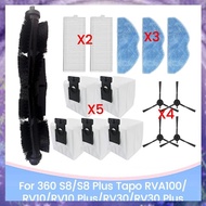 (Y W Z H)15PCS for 360 S8/S8 Plus  RVA100/RV10/RV10 Plus/RV30/RV30 Plus Spare Parts Brush Filter Dus