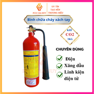 Bình cứu hỏa bình chữa cháy khí CO2 3kg MT3 chuyên dùng cho đám cháy điện xăng dầu linh kiện điện