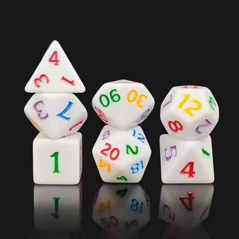 Beautiful Dice Set DND Dice High Quality Various Colours Perfect Finish For DND RPG Dados Board Game