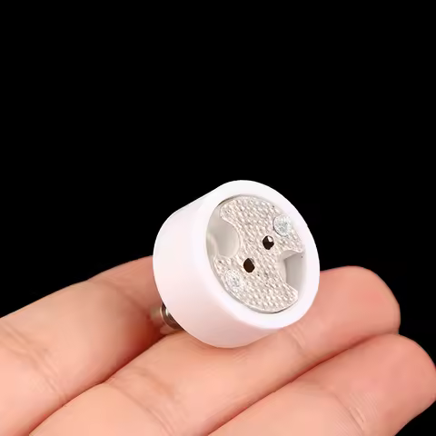 GU10 To MR16 High Quality Ceramic Socket Base Halogen LED Light Bulb G4 GU5.3 GY6.35 Pin Adapter Whi