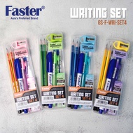 Faster GS-F-WRI-SET4 Stationery Writing Set 4 with B500 Whiteboard Marker 202mm x 85mm x 29mm (1 Set