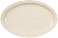 A-to-Z Supply NS510T Platter, 9-1/2" x 6-3/4", Oval, Narrow Rim, Break-Resistant, Dishwasher Safe, B