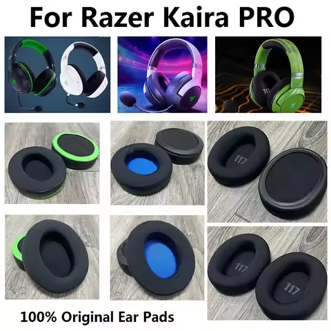 Original Ear Pads for Razer Kaira PRO PS5 HALO INFINITE XBOX Headphones replacement earmuffs ear pil
