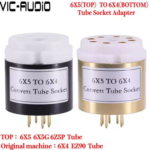 1PC 8Pin TO 7Pin Tube Socket 6X5G 6Z5P 6X5 TO 6X4 EZ90 Tube DIY HIFI Audio Amplifier Tube Socket Ada