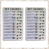 (MDQS) 2X My Chores Memo Plastic Board Detachable and Reusable Memo for Check Items and Form