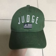 JUDGE 軍綠色刺繡老帽