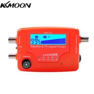 KKmoon เครื่องค้นหาสัญญาณดาวเทียมและทีวี2 In 1เครื่องค้นหาสัญญาณดาวเทียมดิจิตอล LCD เสาอากาศทีวีแบบพ
